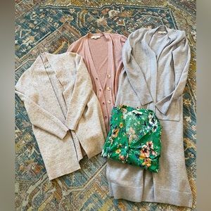 Lot of 4 LOFT Cardigans size XS